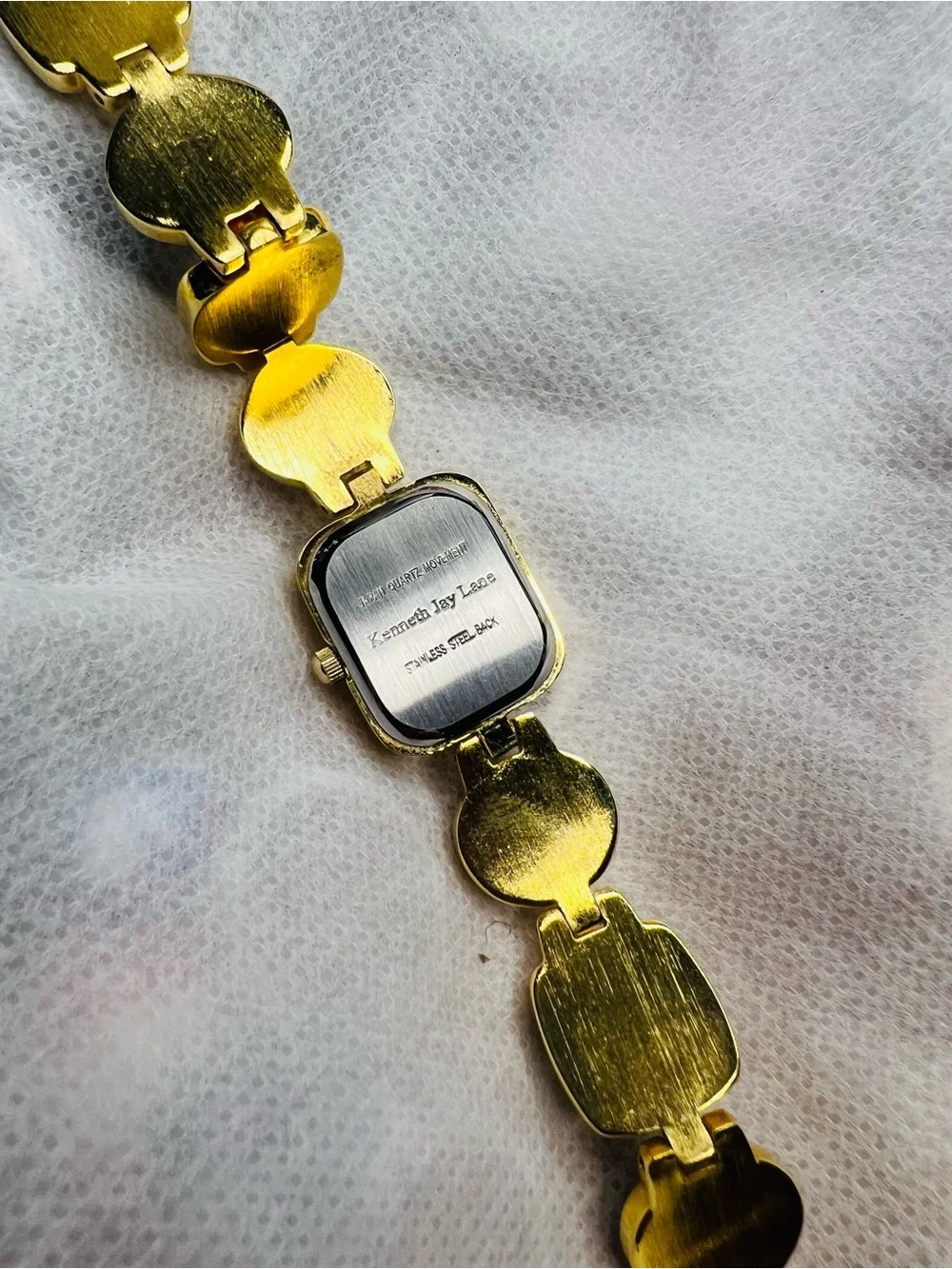 KJL™️ NWOT Multi-Stone Scarab Goldtone Watch 🪲🐞 7”